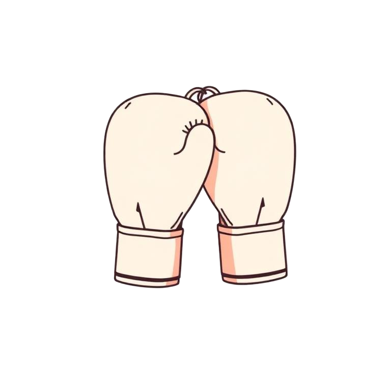 Illustratie van een paar bokshandschoenen